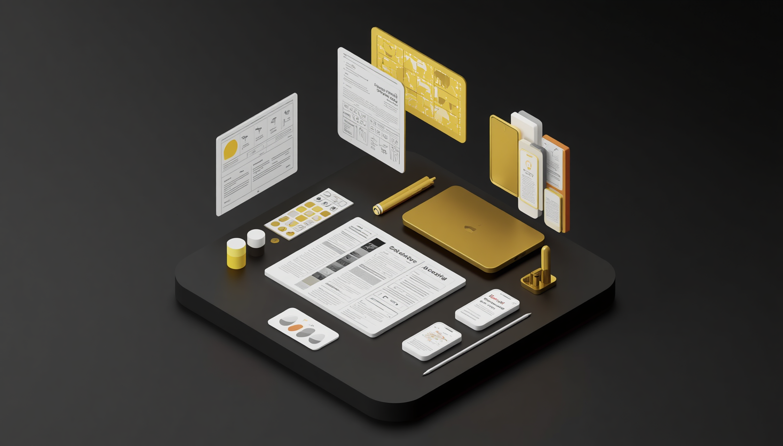 UI/UX designer sketching wireframes and branding concepts