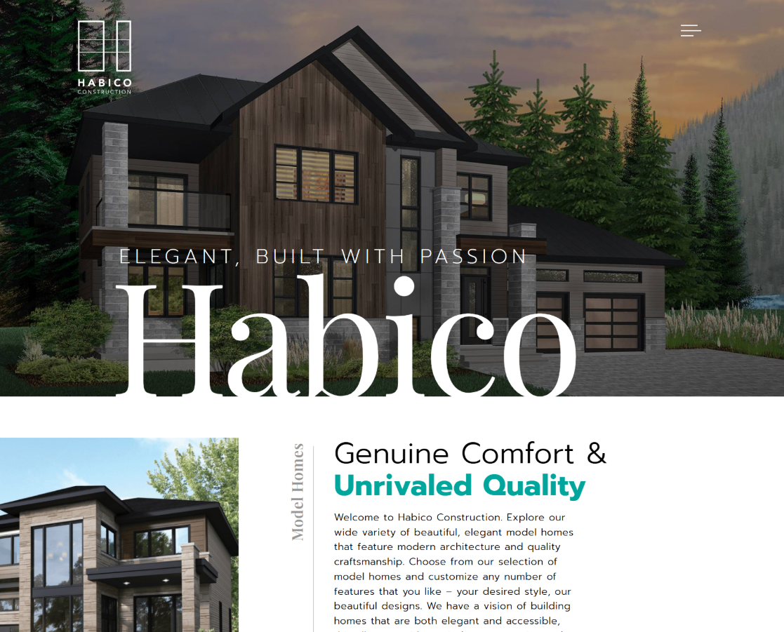Habico website preview